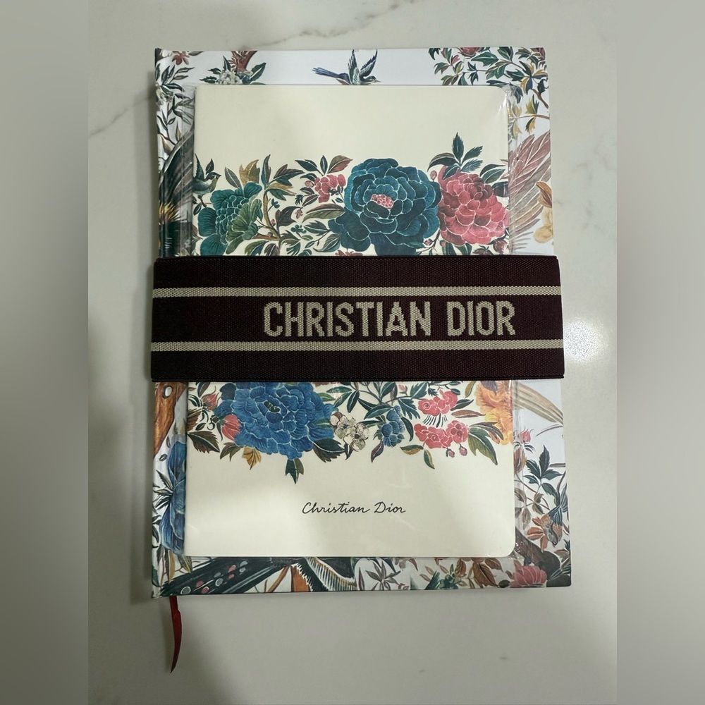 Dior GWP Novelty Lined Notebook with Logo Band
